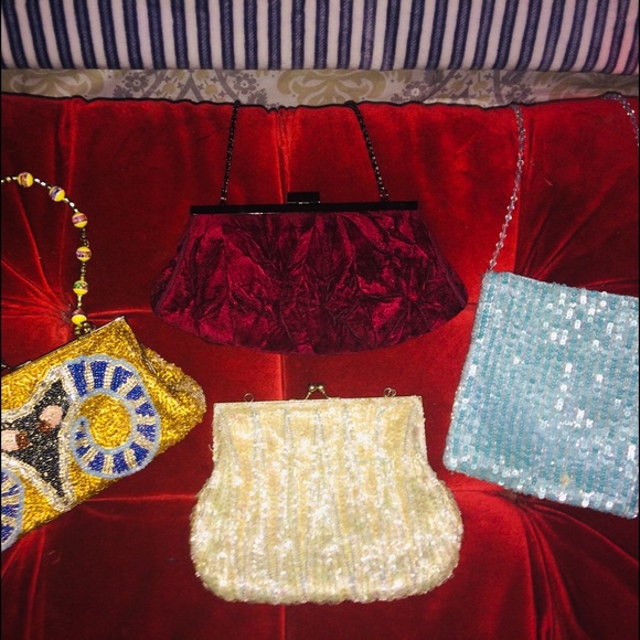 Vintage Handbags - Bundle & Save On Vintage Handbeaded Evening Bags!
